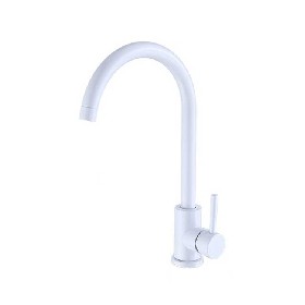 304 stainless steel single handle white Kitchen faucet