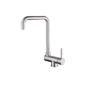 single handle 304 stainless steel window type brushed Kitchen faucet