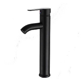 Factory wholesale black single handle 304 stainless steel Basin mixer