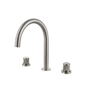 Three Hole Two Handle Bathroom Split basin faucet