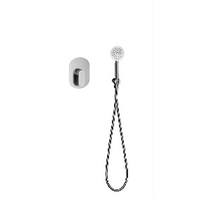 bathroom brushed Concealed shower mixer with diverter