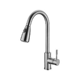 Contemporary style 304 stainless steel Pull out kitchen mixer
