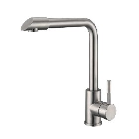 Home design 360 degree single handle 304 stainless steel kitchen faucet