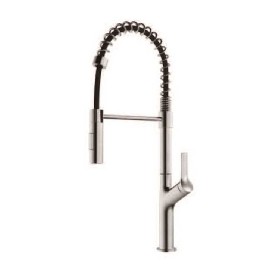 304 stainless steel Pull out kitchen mixer single handle deck mounted