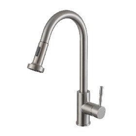 304 stainless steel Pull out kitchen mixer water sink stretching multifunction