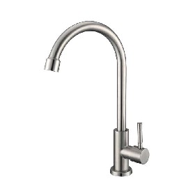 Simple design 304 stainless steel single handle Kitchen cold tap