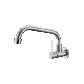 single handle 304 stainless steel Kitchen cold tap wall mounted