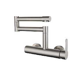Wall mounted single handle 304 stainless steel Kitchen faucet