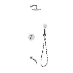 304 stainless steel Concealed shower set mounted bathroom