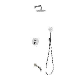 304 stainless steel Concealed shower set mounted bathroom