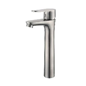 Single hole 304 stainless steel high Basin mixer
