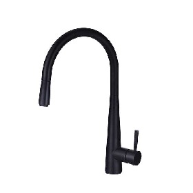 New design hot and cold water black Pull out kitchen mixer
