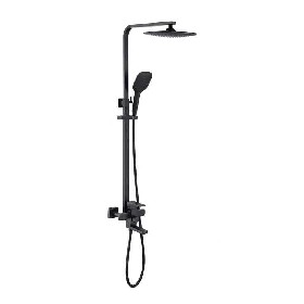 Design bathroom mounted 304 stainless steel black Shower set