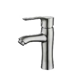 Hot and cold water 304 stainless steel brushed Basin mixer