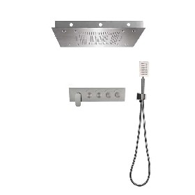 304 stainless steel Concealed shower LED ceiling mounted bathroom hand shower