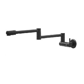 304 stainless steel black Kitchen cold tap wall mounted