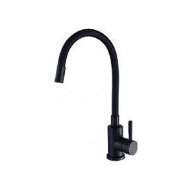 Good quality standard 304 stainless steel black Kitchen faucet