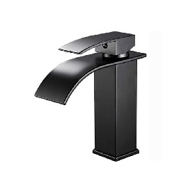 Water saving faucet 304 stainless steel black Basin mixer