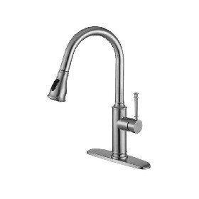 Contemporary deck mounted American standard health SS304 Pull out kitchen mixer