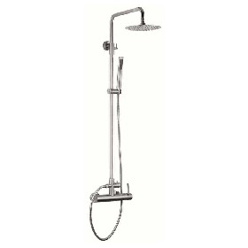 Exposed 304 stainless steel Thermostatic shower set 2-way