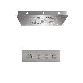 304 stainless steel LED rain bathroom wall Concealed shower