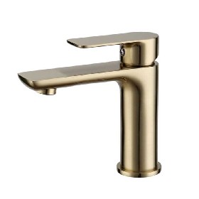 304 stainless steel bathroom brushed gold Basin mixer