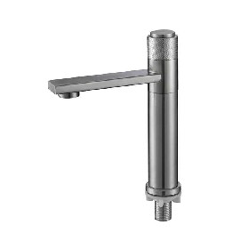 304 stainless steel brushed hot and cold Basin mixer