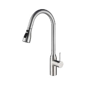 304 stainless steel drinking tap brushed polished Pull out kitchen mixer