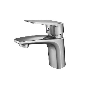 304 stainless steel brushed  wash Basin mixer hot and cold water