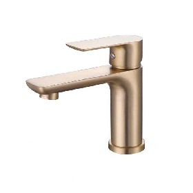 304 stainless steel wash hand brushed gold Basin mixer