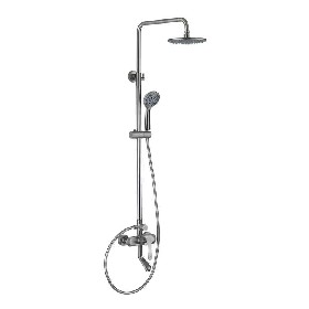 Rainfall Wall Mounted Top 304 Stainless Steel Brushed Shower set