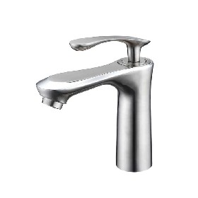 Basin mixer Brushed Nickel Deck Mounted Stainless Steel SUS304 Faucet For Bathroom