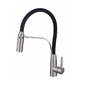 Kitchen faucet Single Handle Single Hole Matte Black 304 Stainless steel Kitchen mixer For Sink