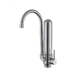 304 Stainless Steel Material Single Handle Hot And Cold Kitchen faucet