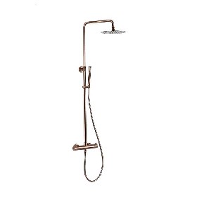 stainless steel 304 brushed bathroom exposed 2-functions Thermostatic shower set column