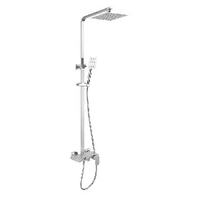 Bathroom European Shower Faucet 3 Way Luxurious Wall Mount Ceiling Shower set