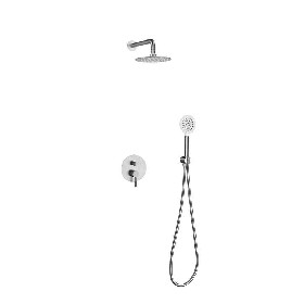 Brushed Bathroom Single Lever Concealed shower Faucet Mixer With Hand Shower