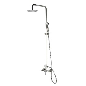 SUS304 stainless steel wall mount faucet hot water mixer rain Shower set