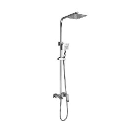 Wall Mount Affordable Square SUS304 stainless steel Rain Bathroom Shower set