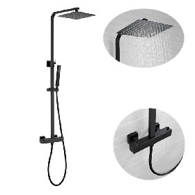Hot Selling Sanitary Ware 304 stainless steel Bathroom Rain Mixer Thermostatic shower set