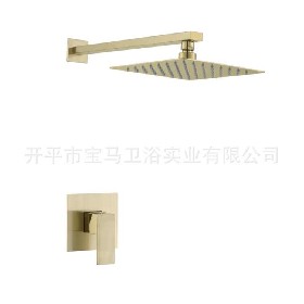 China manufacturer Concealed shower set stainless steel rain shower set bathroom