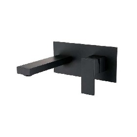 Hotel Modern Designs Matt Black 304 Stainless Steel Wall Mounted Concealed basin faucet