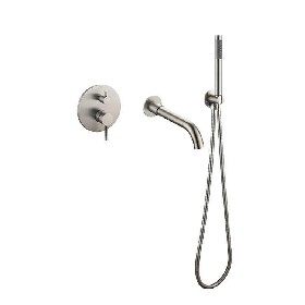 Brushed Wall Mounted Stainless Steel 304 Concealed shower