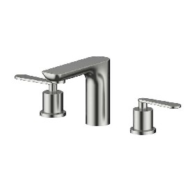 hot selling good quality 304 stainless steel double handle concealed bathroom Split basin faucet