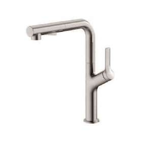 High Quality Single Handle Hot Cold Brushed Nickel 304 stainless steel Pull out kitchen mixer